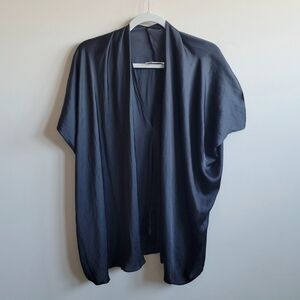 Alexis Satin Poncho Relaxed Fit Blouse